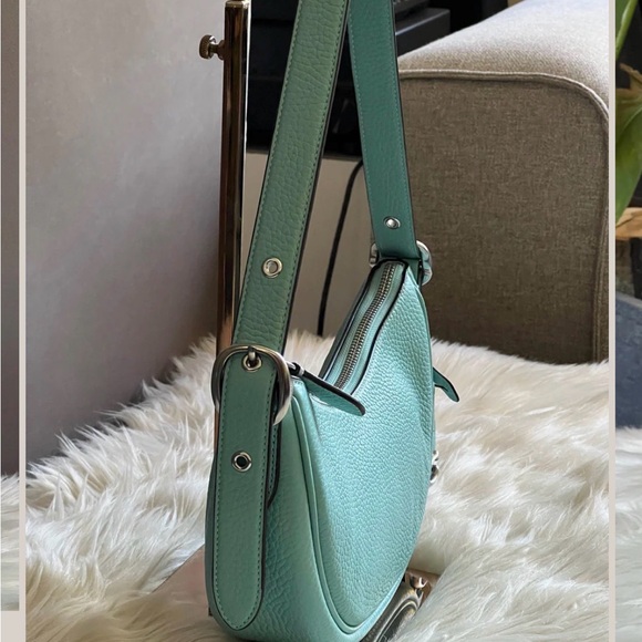 Coach Restored Luna Shoulder Bag • Silver/Faded Blue • Gently Used • Authentic - Picture 4 of 8